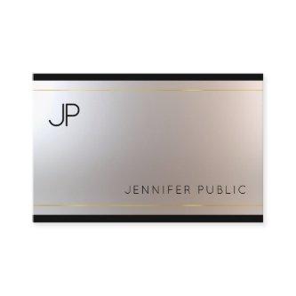 Creative Monogram Glamour Gold Silver Unique Plain