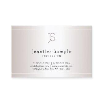 Creative Monogram Template Modern Silver Salon