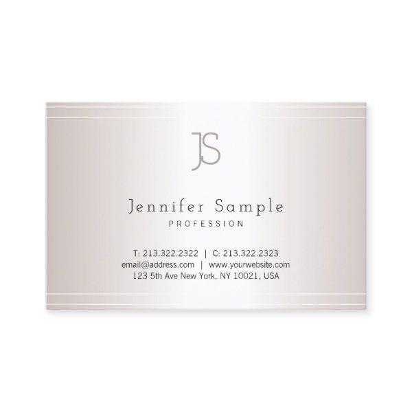 Creative Monogram Template Modern Silver Salon