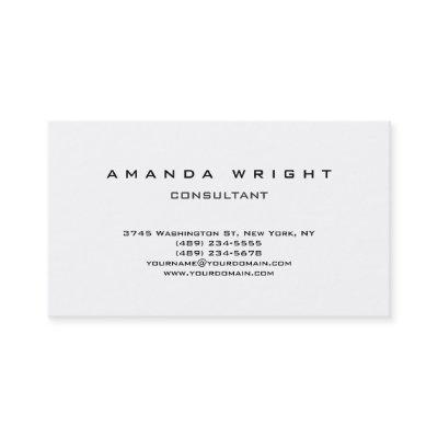 Creative Plain Simple White Attractive Stylish