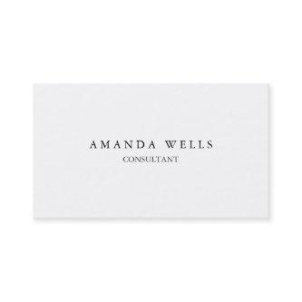 Creative Plain Simple White Attractive Two Sided