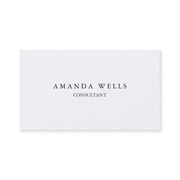 Creative Plain Simple White Attractive Two Sided
