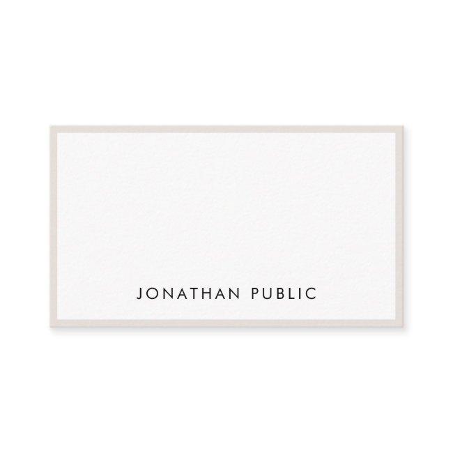 Creative Professional Elegant Simple Plain Trendy