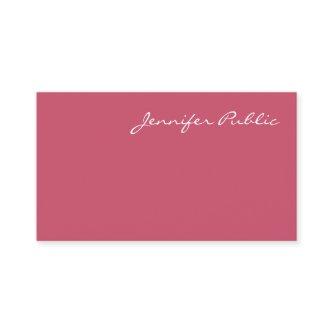 Creative Red Template Modern Calligraphed Name