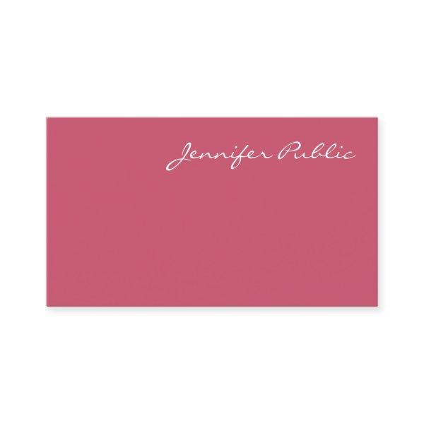 Creative Red Template Modern Calligraphed Name
