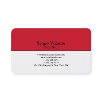 Creative Red White Trendy Plain Stylish Simple