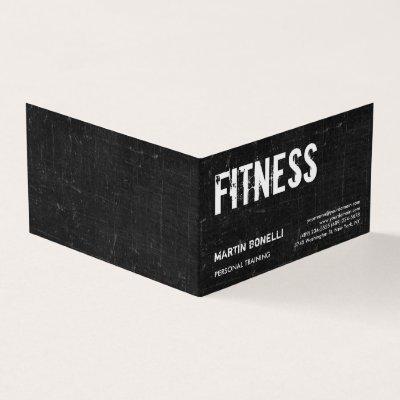 Creative Retro Black Grey Dynamic Personal Trainer