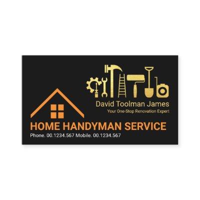 Creative Rooftop Gold Handyman Tools