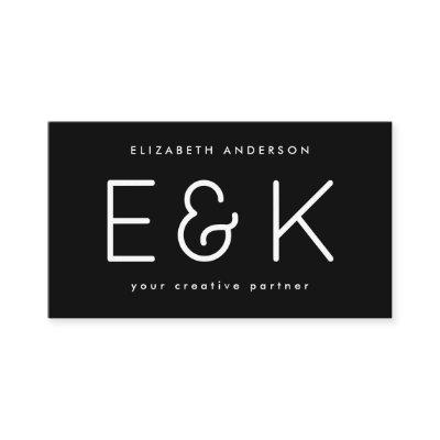 Creative Script Bold Big Monogram Modern Simple