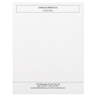 Creative Simple Minimalist Modern Professional Letterhead