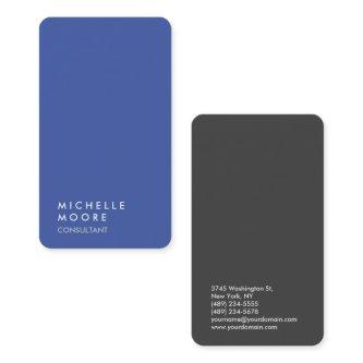 Creative Simple Plain Blue Gray Trendy Consultant