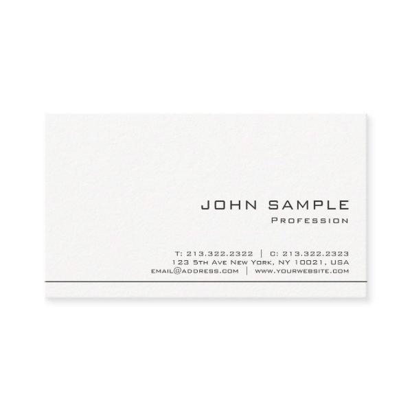 Creative Simple Professional Modern White Matte