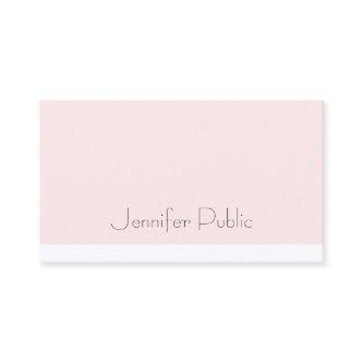 Creative Sleek Design Blush Pink Professional Luxe