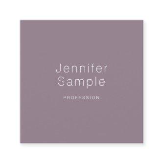 Creative Sleek Design Modern Plain Luxury Trendy Square