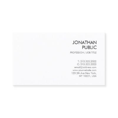 Creative Smart Design Modern Chic White Plain