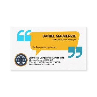 Creative Speech Box Quotation PR Communication