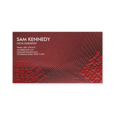 Creative Striking Red Web Lines Data Scientist