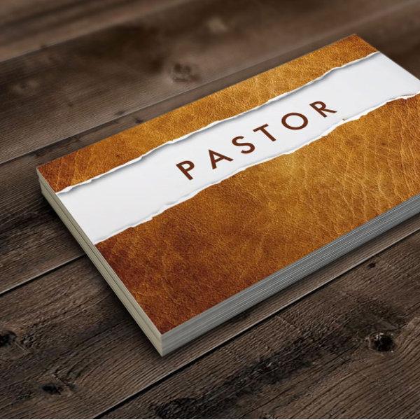 Creative Torn Paper Vintage Pastor
