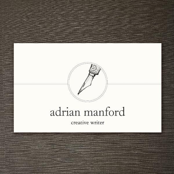 Creative Writer Calligraphy Nib Logo