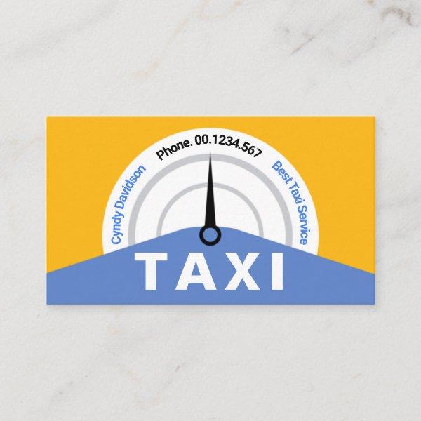 Creative Yellow Taxi Speedometer