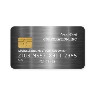 Credit Card | Aluminum Silver Metallic Brushed