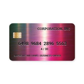 Credit Card | Colorful Metallic