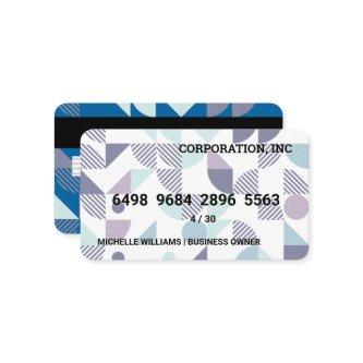 Credit Card | Geometric Modern Pattern