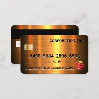Credit Card | Golden Metallic