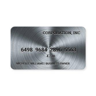 Credit Card | Machined Metal Background