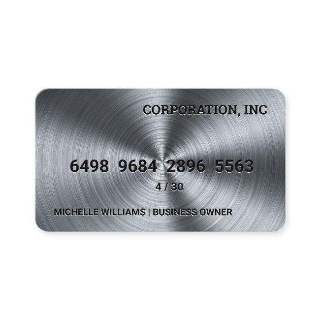 Credit Card | Machined Metal Background