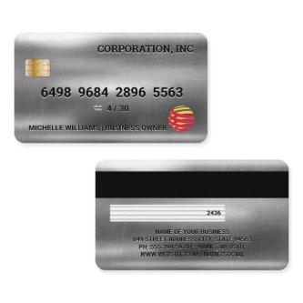 Credit Card | Metallic Background