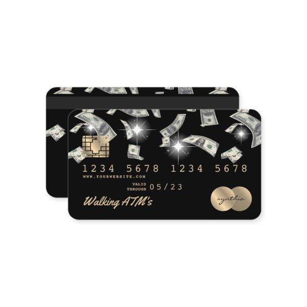 Credit Card Styled ATM money cash