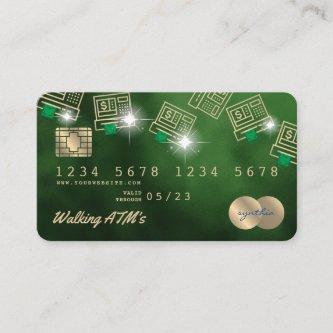 Credit Card Styled ATM money cash