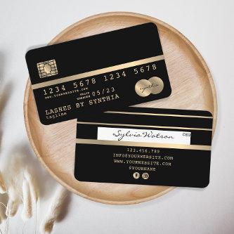 Credit Card Styled Gold and Black