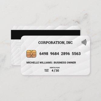 Credit Card | White Panels Pattern
