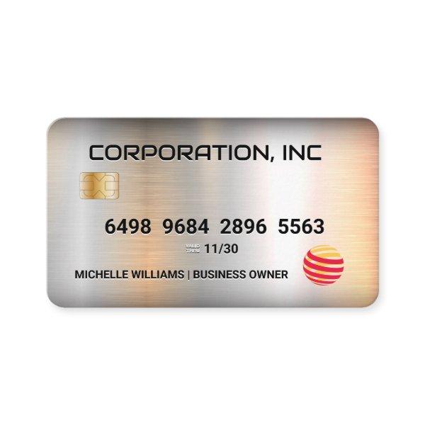 Credit | Debit Card | Metal Brushed