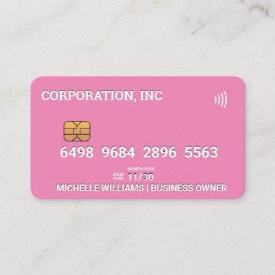 Credit | Debit Card | Pink
