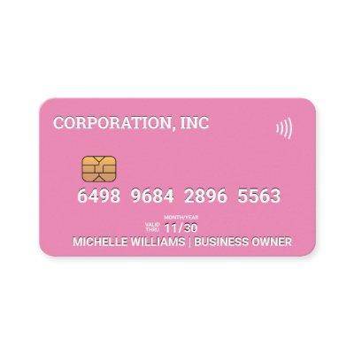 Credit | Debit Card | Pink