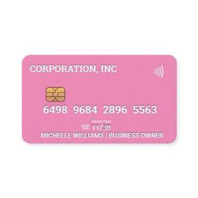 Credit | Debit Card | Pink