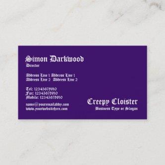 Creepy Cloister - Dark Violet
