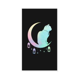 Crescent Moon Pastel Cat Mystical Wicca Goth