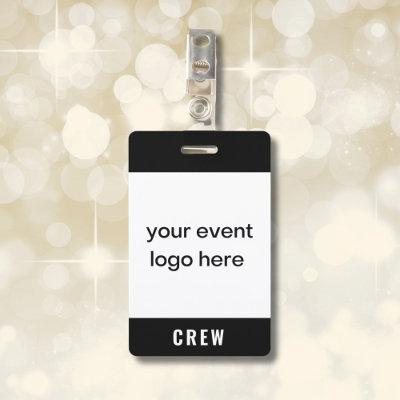 Crew Staff Event Badge