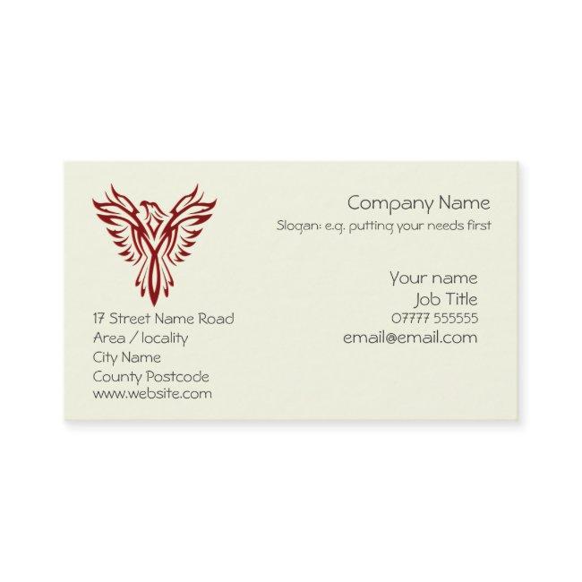 Crimson Phoenix Rising from Ashes