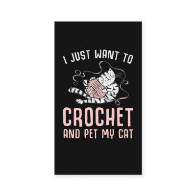 Crochet and Cat Crafting Kitten and Yarn Lover