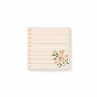 Crochet effect Flowers Post-it Notes