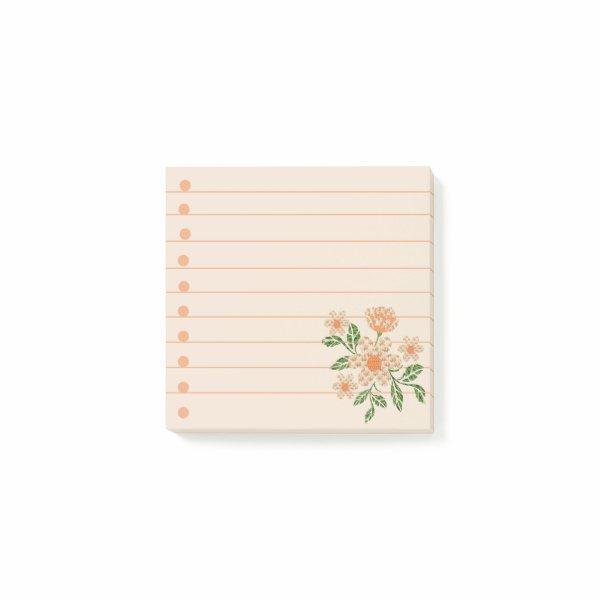Crochet effect Flowers Post-it Notes