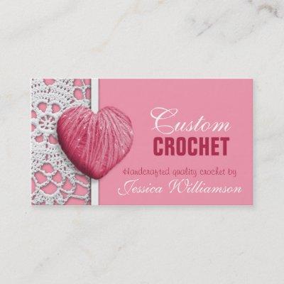 Crochet - Heart Shaped Yarn Pink
