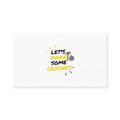 Crochet makers calling card
