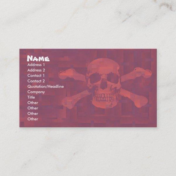 Cross Bones Business/Profile Card