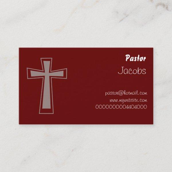 Cross Design, Pastor